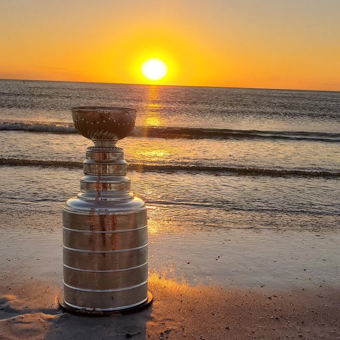 Stanley is getting a tan!! 🤩🏆