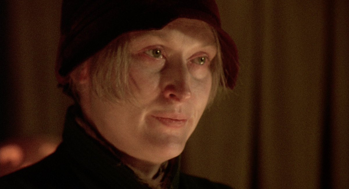 60. Meryl Streep (Ironweed)Nom L, belonged in SScreen time: 31.83%Helen sings a song and gets some time to herself in the third quarter, but it isn’t enough to justify leading status. Francis’s narrative dominates, and Helen supports it.