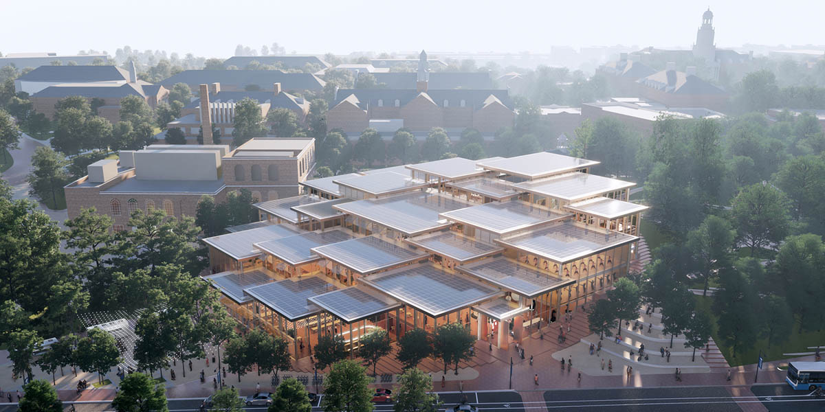 ArchiAdvisor's tweet photo. RT @WACommunity: BIG @BjarkeIngels designs student center for Johns Hopkins University @JohnsHopkins with cascading transparent volumes: https://t.co/hMWWc6qh5t #BIG #architecture https://t.co/WYzHbSitNK