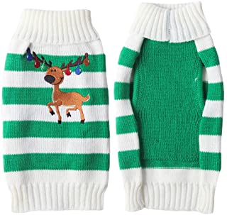 DogShitYouWant's tweet photo. TENGZHI Striped Reindeer Dog Ugly Christmas Sweater Knitted Crochet Dog Sweaters for Puppy Dogs Cats Christmas Costume https://t.co/9ZKdYBAM1x #dogjumper #christmas2020 #dogsoftwitter #dogs #christmasjumper https://t.co/Wb13YJVdUe
