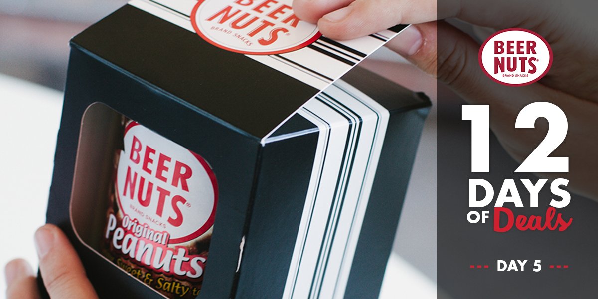 Today deal we're throwin' it back to our classics for #FlashbackFriday

For Day 5 of 12 Days of Deals we're taking 30% OFF our most popular gift - the Classic Nut Stack Trio - and our some of our cans! Time to STACK up!

SHOP: beernuts.com/collections/12…