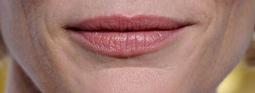 — lips and chin