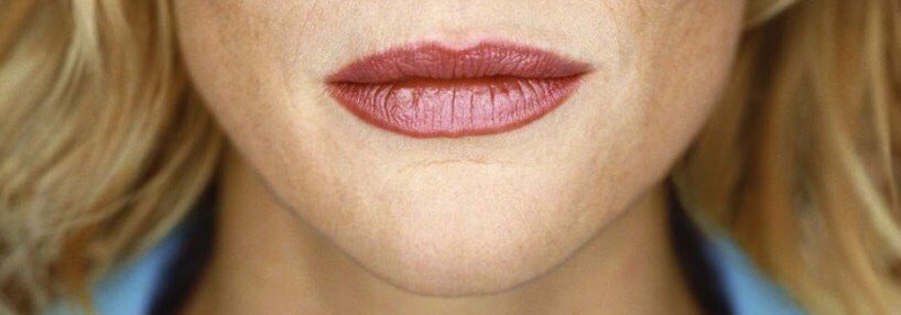 — lips and chin