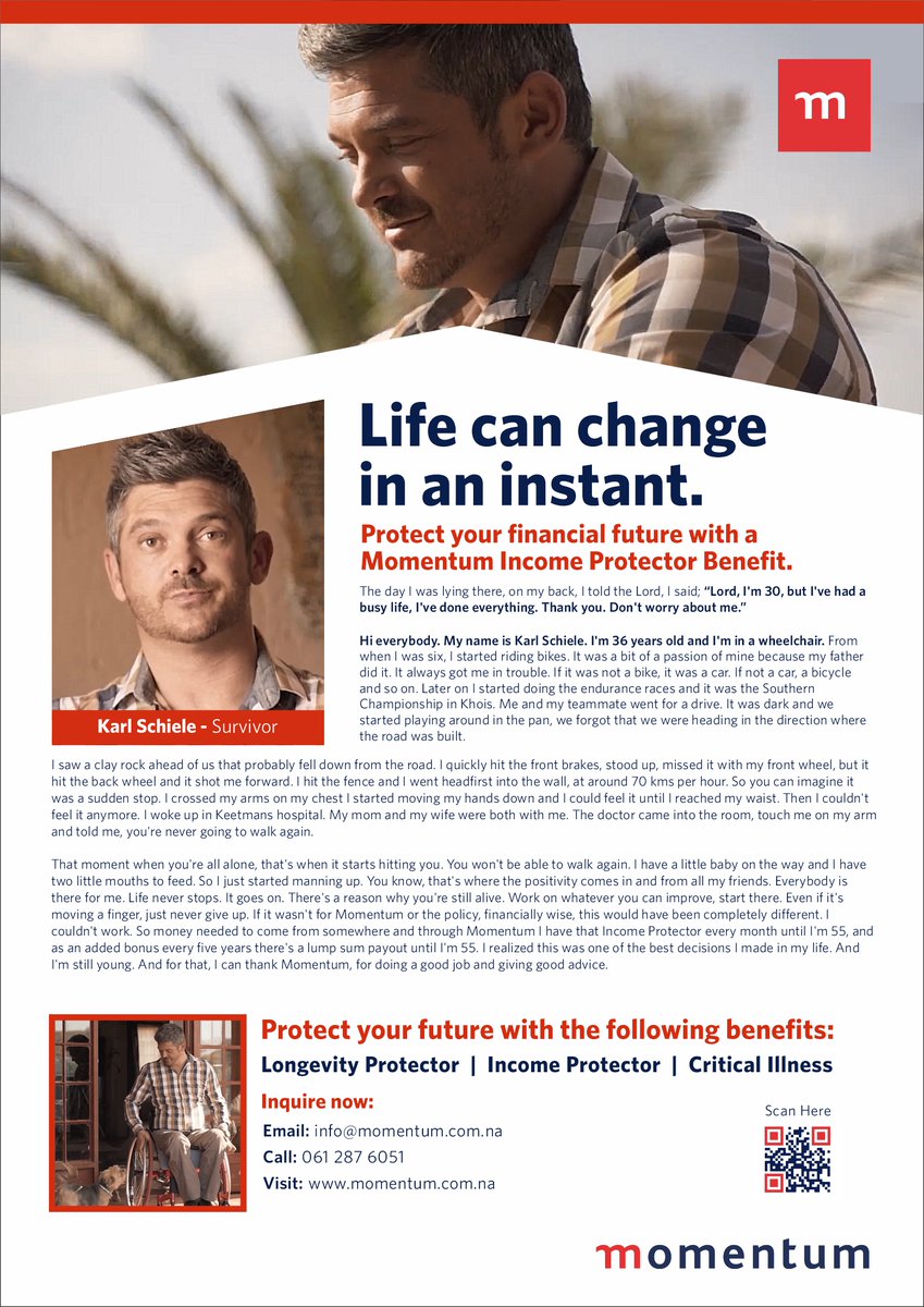 Momentum Namibia tweet media