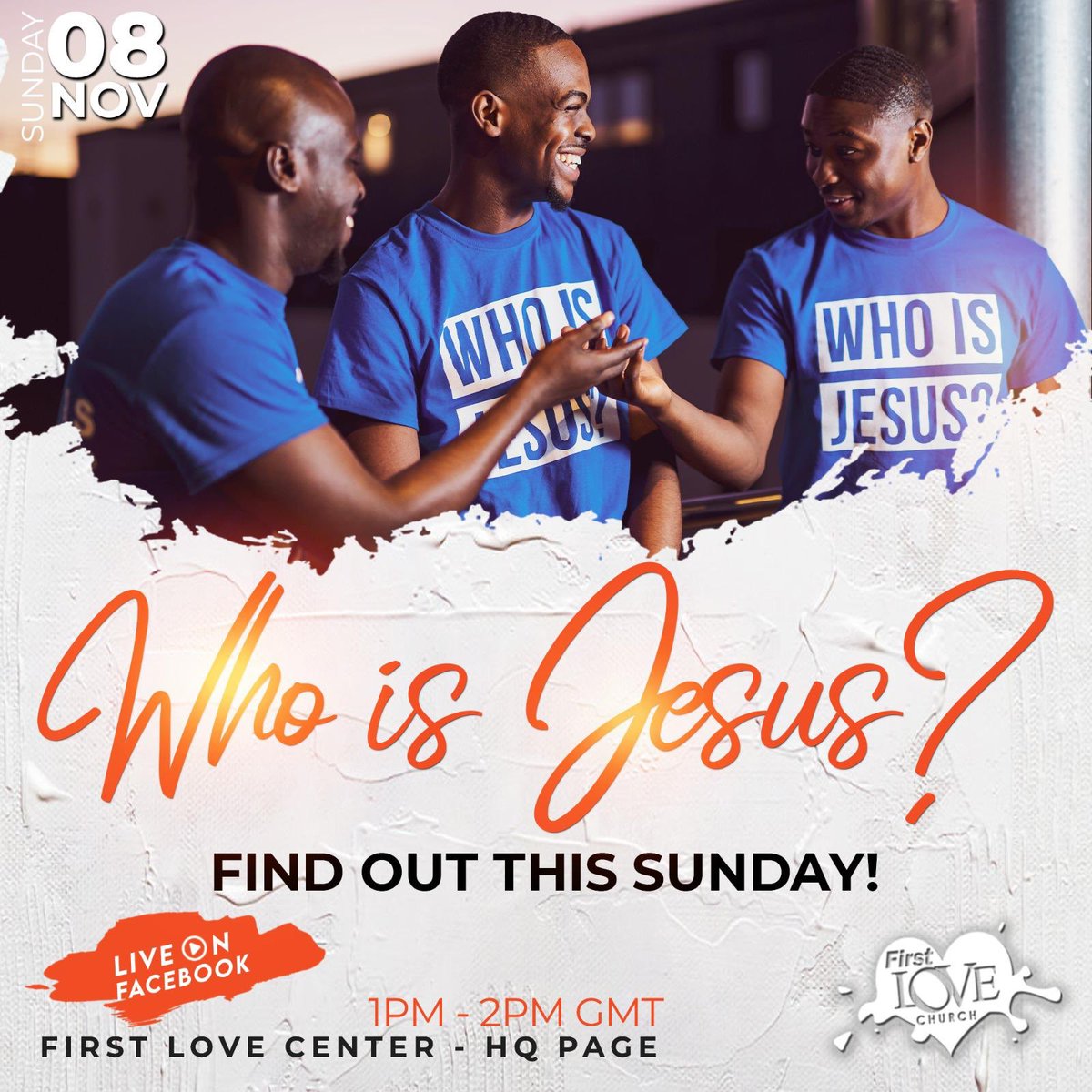 FirstLoveCenter's tweet photo. Did you know that you can watch our Global Swollen Flow Sunday; “Who is Jesus?” on your phone, your tv, your tablet or on your laptop? 💥
Join us this Sunday at 1pm GMT on our Facebook page at Firstlove Center HQ. 
You don’t want to miss this💥🥳
Who is Jesus?
#WhoIsJesus https://t.co/lqc37rGSMr