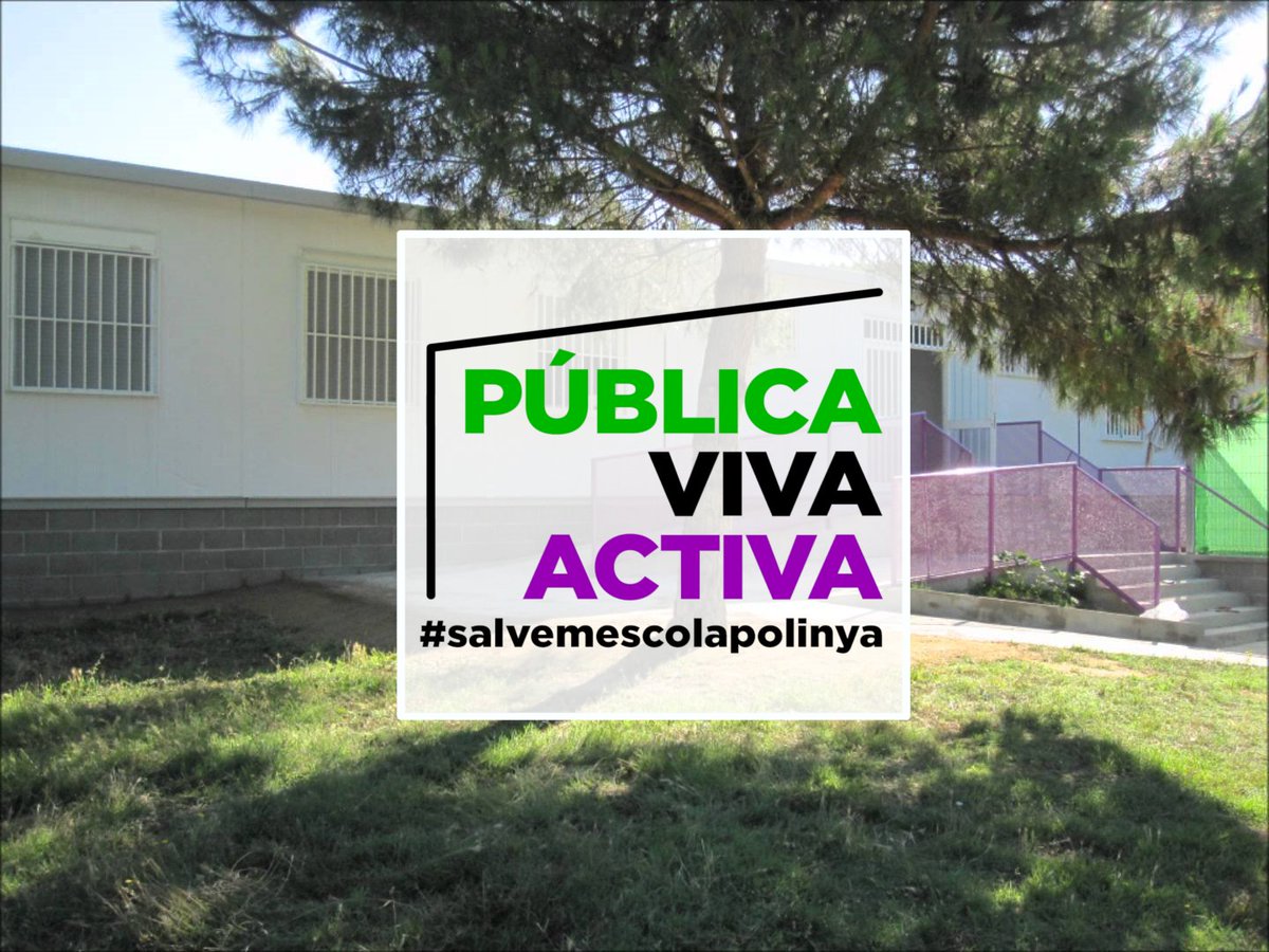 ampaescpolinya's tweet photo. #SOSEducació #SalvemEscolaPolinyà
Ens volen tancar. Acabar amb un projecte d’escola pública, viva i activa d’èxit i amb demanda a tota la comarca. 
(Obrim fil) https://t.co/IzrqRXzkJR