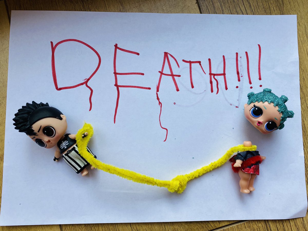 larasue's tweet photo. Divorced beheaded and died.
Home schooling’s LOL style
#kinghenry #selfisolation2020 #6wives #divorce #beheaded #died #LOLSurprise #lol @LOLSurpriseDoll @EnglishHeritage @ThornhillPS @Year4TPS https://t.co/3trsTH88gs