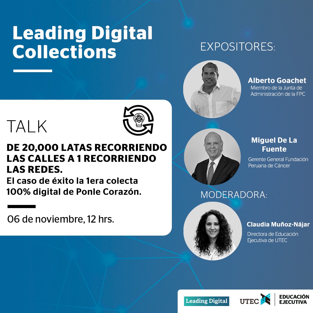 LeadingDigiUTEC's tweet photo. No te puedes perder este webinar hoy a las 12 pm, donde se presentará el caso de éxito de la 1era colecta 100% digital de Ponle Corazón.

Regístrate aquí 👉 https://t.co/7RkmI4O0M8 https://t.co/fzIWsHWZ5K