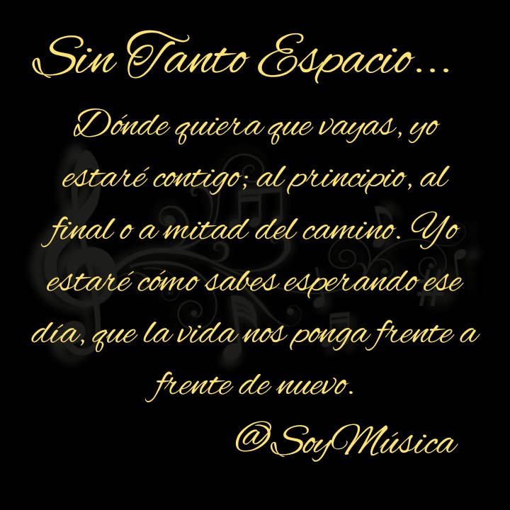 SoyMusica76's tweet photo. Sin tanto espacio.

#Musica
#Amor https://t.co/lLd6YpWNA1