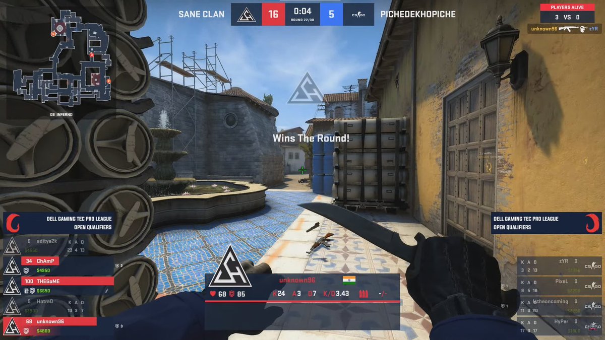 SaneClanESP's tweet photo. GG's our boys dominated in Dell Gaming @TheEsportsClub1 Pro League Season 2 Open Qualifiers CSGO and secured the win against PDP with the score of 16-5 🏆
#saneUp #letsgoinsane https://t.co/miPsOPordE