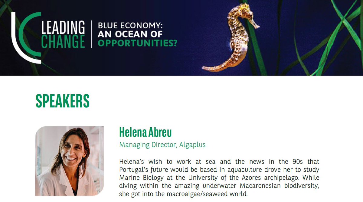 ALGAplus's tweet photo. The Leading Change 🌍
Helena has participated in the conference of BNP Paribas Portugal. The Yearly exclusive event (only for guests) thought leadership event dedicated to promoting sustainability. 
#algaplus #eatseaweed #bethechange #bnpparibas #sustainability #blueeconomy https://t.co/pJVnvUjTJl