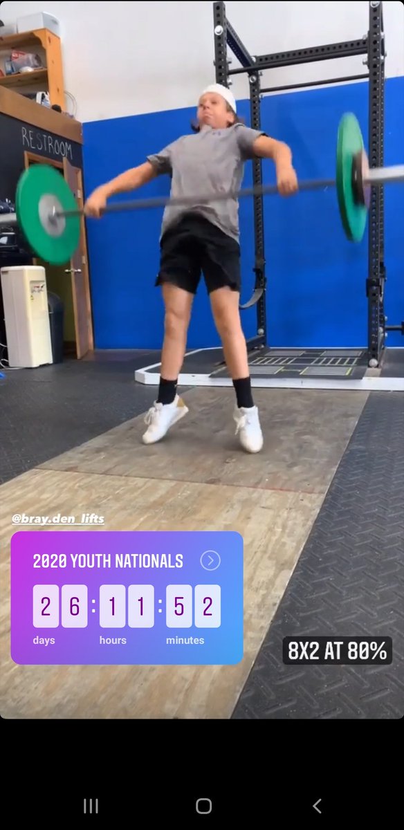 Extension? He doesn't know it but this will translate to the field.

8 doubles at 80%.  Possible last warmup for Nationals?
<a href="/JamesTatumUSA/">James Tatum</a> 
<a href="/eastcoastgoldwl/">eastcoastgoldwl</a>