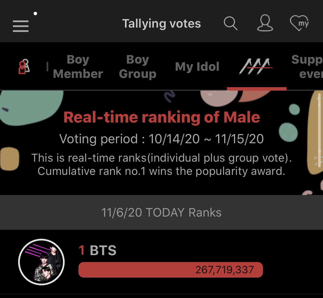 ARMYTEAMID's tweet photo. [💜]

#1 

SELAMAT ARMYS💜💜

I’m voting for BTS @BTS_twt for Favorite Duo or Group - Pop/Rock at the #AMAs https://t.co/3roal2C3oO