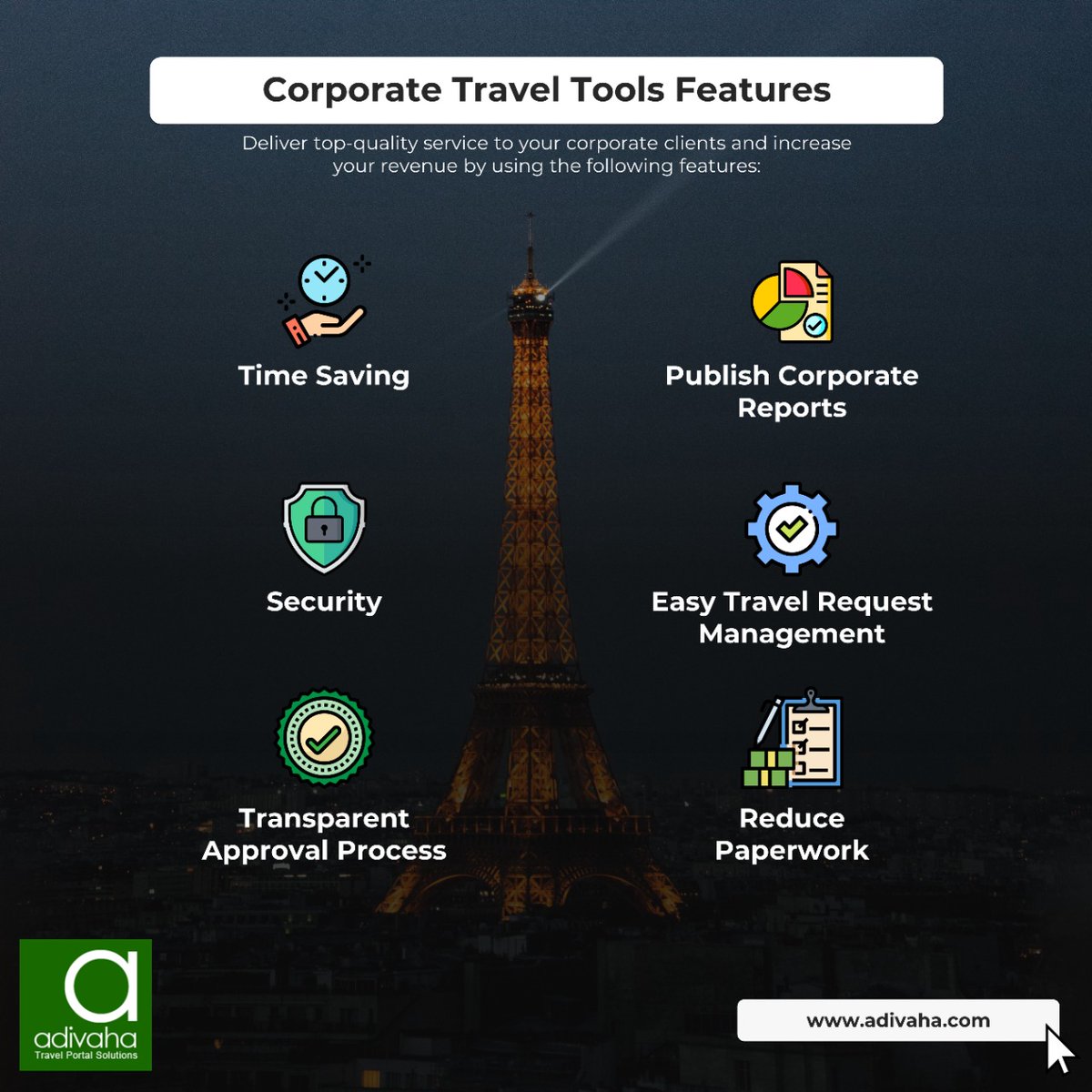 adivaha's tweet image. Here is the exclusive corporate travel tools features!

Are you willing to set up a user friendly travel website? Here we come with a simple and easy soltution. 

#wordpresstheme #wordpressthemes #wordpressthemedevelopers #wordpressplugin  #travelwebsite