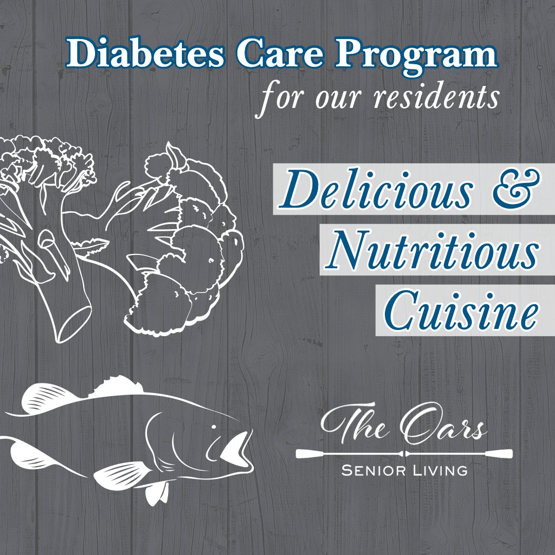 Diabetic Care at our Community

We offer a Consistent Carbohydrate Diabetic Diet. Delicious sugar free options on the menu.

TheOarsSeniorLiving.com

#TheOarsSeniorLiving #AwardWinningChef #Diabetic #Nutrition #CitrusHeightsCA