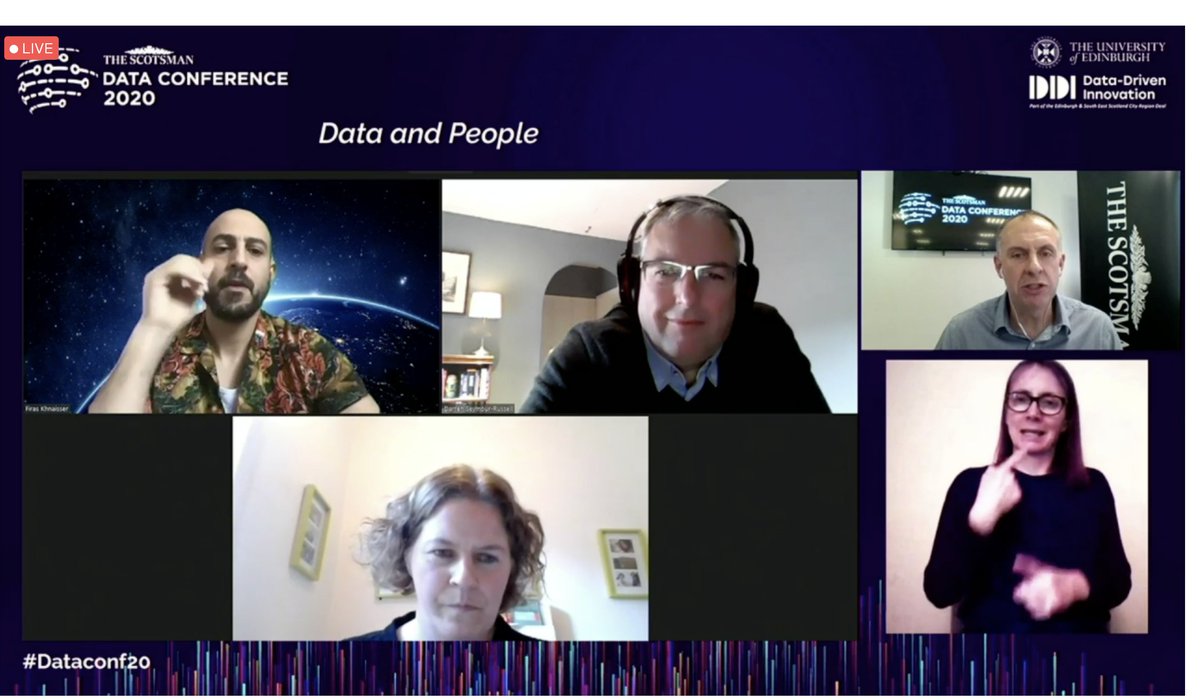 Our Head of #DataScience discussing #dataeducation and how it affects the C-Suite at the #DataConf20 #AppliedIntelligence