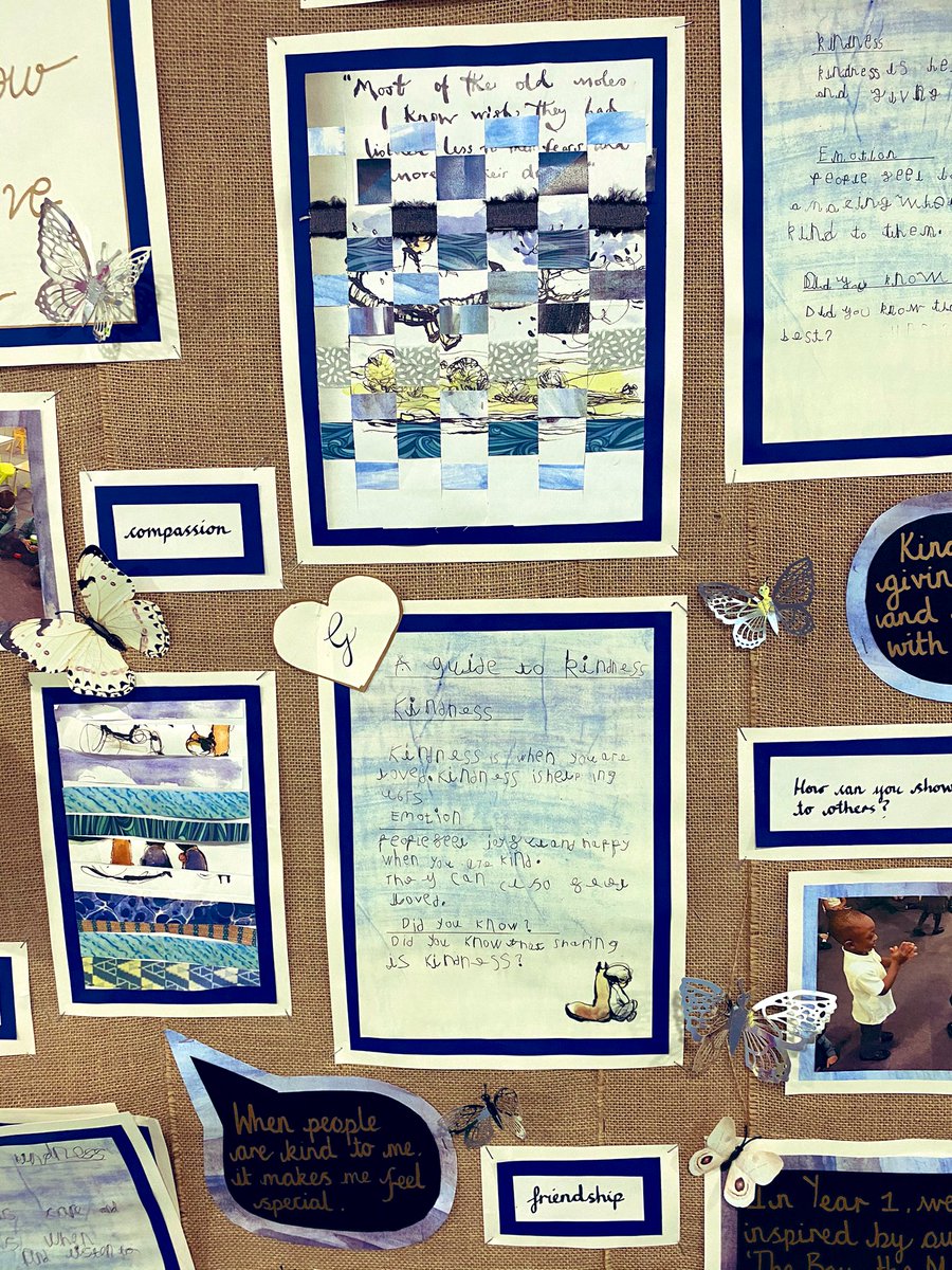 TandL_WestThorn's tweet photo. A Guide to Kindness by @Year1WT_sch ❤️ Such beautiful learning outcomes linking to last half term’s core text by @charliemackesy - keep up the excellent learning, Year 1! @WestThorntonSch https://t.co/SWKzVlMrfV