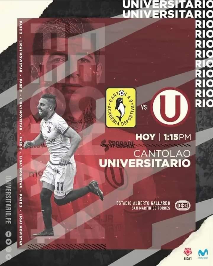 lacremainformat's tweet photo. ⭐⭐ ¡HOY JUEGA LA "U"!⭐⭐
⚽ cantolao vs Universitario
🏆 Liga1 Movistar 2020 Fase 2 - Fecha 4
⏰ 13:15h
🏟 Estadio Alberto Gallardo
📺 GOLPERU (14 - 714 HD)
#HoyJuegaLaU
#AlientaDesdeCasa
#VamosCremas
#canvsU
#SENTIMIENTOUETERNO https://t.co/R86QGafDbH