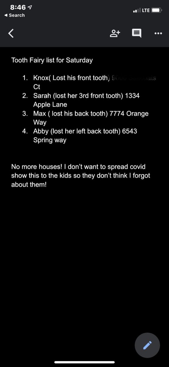 randirasar's tweet photo. Saddest pic you see today. #toothfairy forgot AGAIN to go to the Loper house. Knox is so upset! We’ve tricked him many times before, but my daughter was a freaking genius this time. She made a list of fake addresses and blamed it on #covid #smartchildren #badparents https://t.co/Kpeg8fm7im