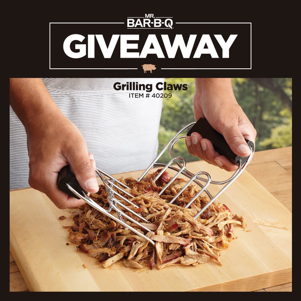 MrBarBQ's tweet photo. Shred it Easy!!!
**To enter: Like, Share &amp; Comment with your favorite way to eat Pulled Pork.

Winner announced on Tuesday, November 10th.

#MRBarBQGiveaway #GrillingClaws #PulledPork https://t.co/wRGJWSjALC