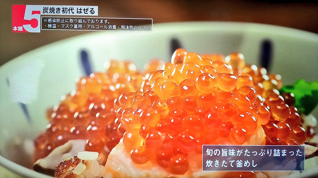 yotsurina's tweet photo. 【#MyAMU 出演情報】
#炭焼き初代 #はぜる
#鮭といくらの親子釜めし
ツヤッツヤのいくらをこれでもか〜っとのせて✨鮭といくら、そしておこげ…こりゃ美味しいでしょ〜😆
お出汁も効いて上品な味わいです♡

#AMUVISION にて
CMは11/7(土)まで♪

#ktstv #四元りな #よつりな https://t.co/miyLtcL7Oz