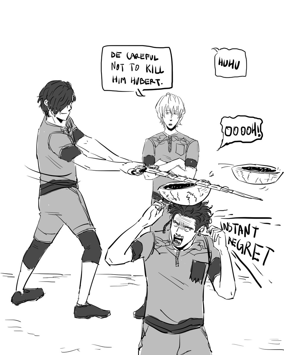 Petition to let them be dumb 
#FE3H #ClaudeVonRiegan #hubertvonvestra #Byleth 