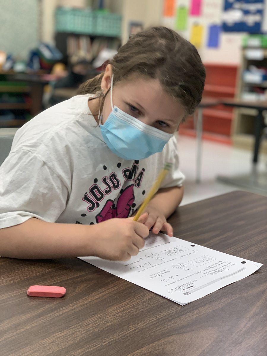 JamestownSchool's tweet photo. Love Elementary School 1st graders in Mrs. Philp's class hard at work on math problems this week! #jpsny https://t.co/3UDO7zqJIG