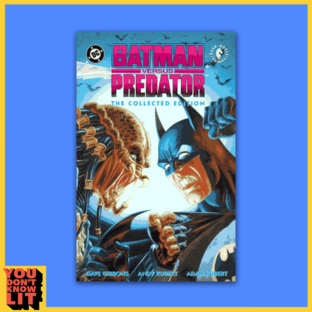 youdontknowlit's tweet photo. Not covered in our recent episode, but go check out the comic #BatmanVersusPredator. Written by @davegibbons90 (Watchmen artist) with art by Andy and @AdamKubert (Eisner Award winner), published by @DCComics and @DarkHorseComics in 1991. https://t.co/kfGgwTJ8hs https://t.co/0s9rViEM2o