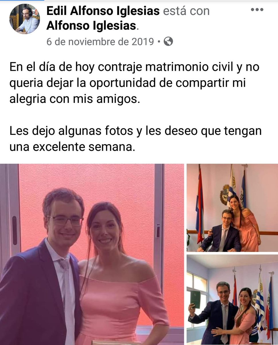EdilAIglesias's tweet photo. Es increíble que haya pasado un año...

Me encuentro muy feliz de estar celebrando este fecha especial con la persona que más quiero y que siempre me acompaña en todos mis momentos....

Les mando un fuerte saludo y les deseo un buen fin de semana https://t.co/dww99vr8ye
