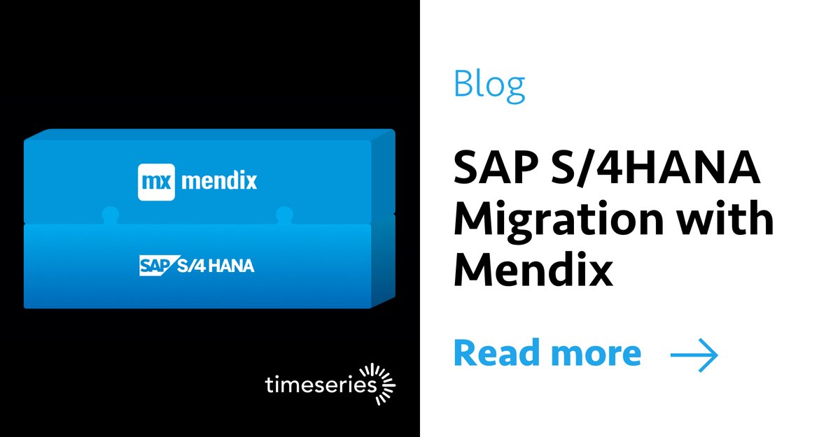 Looking for a good read on this Friday afternoon? Read our #blog about <a href="/SAP/">SAP</a> S/4HANA migration with <a href="/Mendix/">Mendix - Build excellent apps</a>. According to SAP, Mendix is the preferred way to create custom functionality. timeseries.com/sap-s4hana-mig…