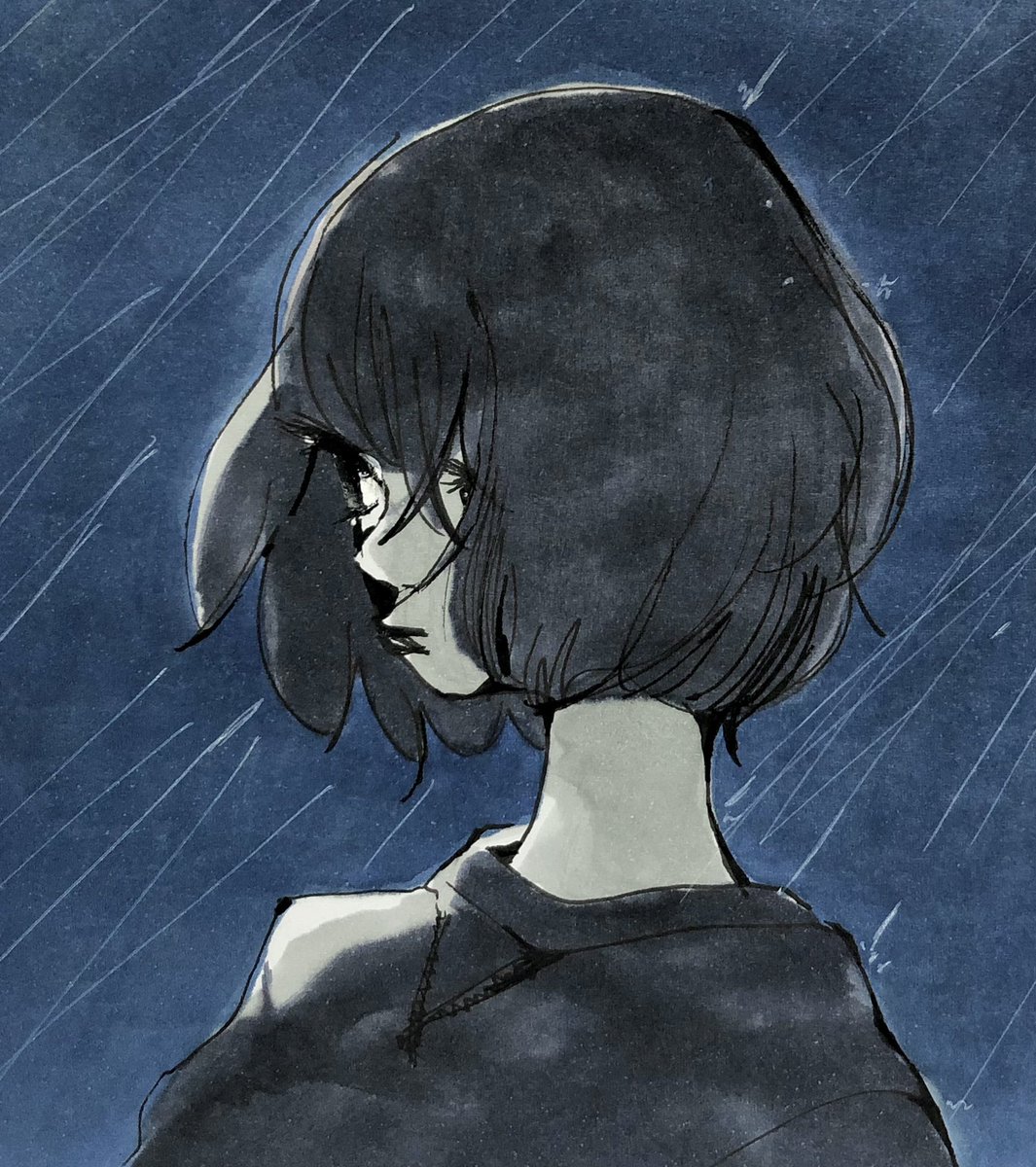 ether_0309's tweet photo. 雨 https://t.co/DmnYS51e2P