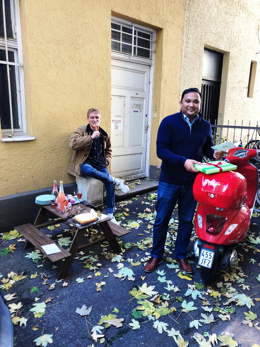 Trophic Communications (@trophiccomms) on Twitter photo While in #lockdown, we reminisce about #celebrating team events in person. Last month, we toasted to a big #birthday milestone with our scientific comms whizz and red vespa connoisseur, <a href="/jacobvinfo/">Jacob Verghese</a>. What would we do without your cocktail-master skills?! #40isthenew20 #GoingStrong While in #lockdown, we reminisce about #celebrating team events in person. Last month, we toasted to a big #birthday milestone with our scientific comms whizz and red vespa connoisseur, <a href="/jacobvinfo/">Jacob Verghese</a>. What would we do without your cocktail-master skills?! #40isthenew20 #GoingStrong