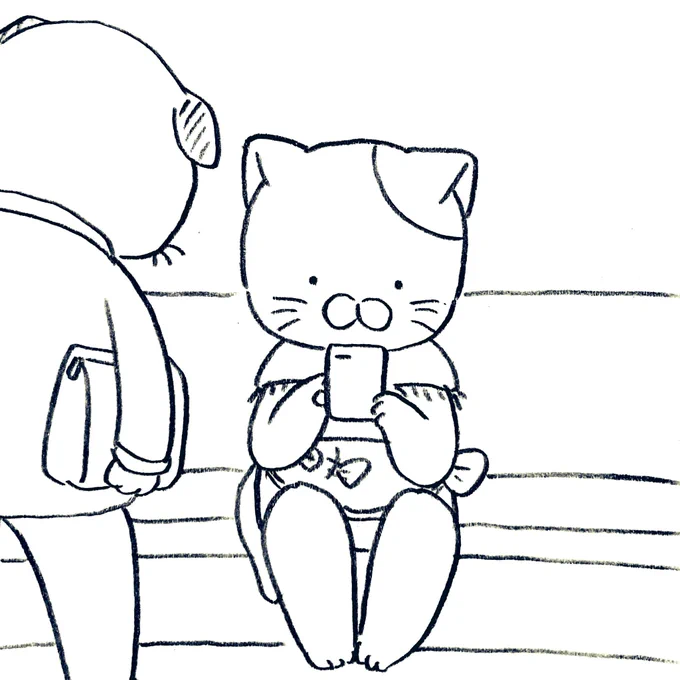 詰めたら自分だけ狭くなったネコ 