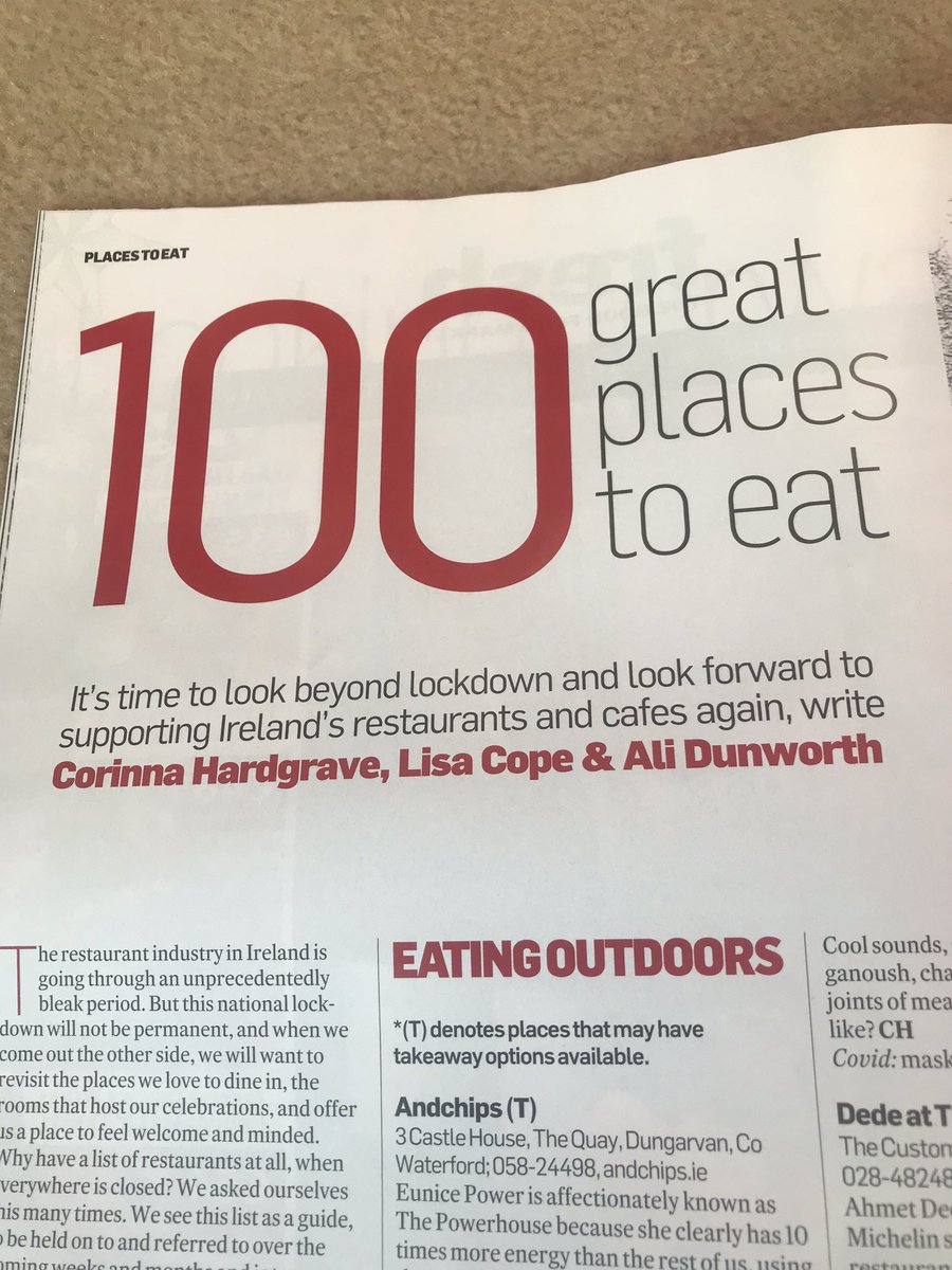 mountjuliet's tweet photo. Delighted to be included in todayโs @IrishTimes 100 great places to eat. Thank you @CorinaHardgrave @ThatAliceCooks @lisakatiecope for including our Lady Helen Restaurant @jonhkelly1981 ๐
#michelinstar #mountjuliet #dininginireland #4rosettes @LoveKilkenny https://t.co/4D3FqZAVHO