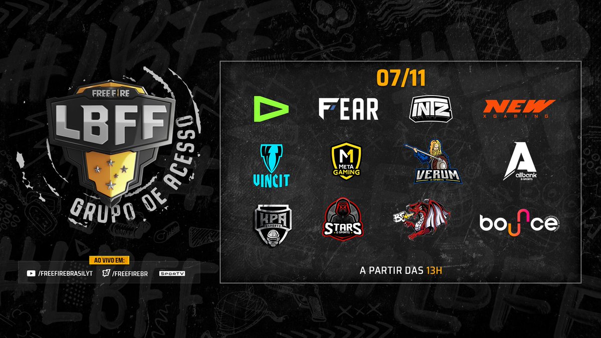 FFesportsBR's tweet photo. Neste Sábado a partir das 13h temos grupo de acesso AO VIVO! Quem sobe para a Série A? Apenas 4 vagas serão preenchidas. Quem desce para a Série B? Deixe seu palpite nos comentários e não perca essa grande decisão da #LBFF https://t.co/64r5q0Dgtp