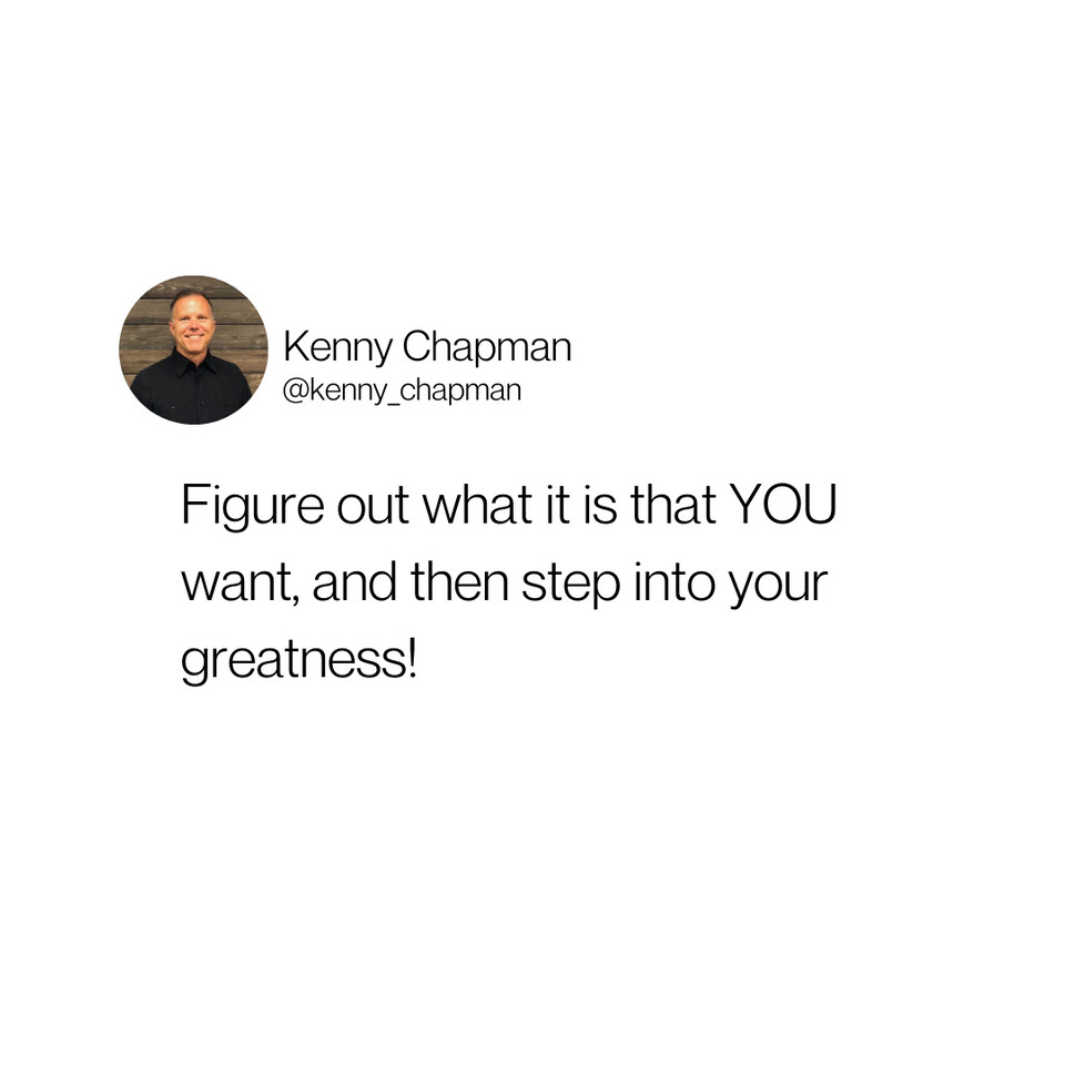 kenny_chapman's tweet photo. My friend, it really is that simple.⁠
⁠
Get rid of the outside noise going on and and do what YOU know YOU ARE MEANT FOR!⁠
⁠
DM me if you need any support!🙌⁠ https://t.co/7rlgpafgvz