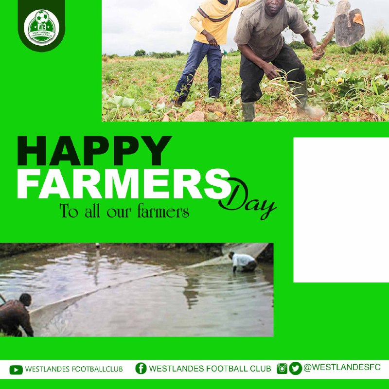 westlandesfc's tweet photo. #HappyFarmersDay to all our #farmers

#westlandesfc #InGodWeTrust https://t.co/eAuiJgmMrl