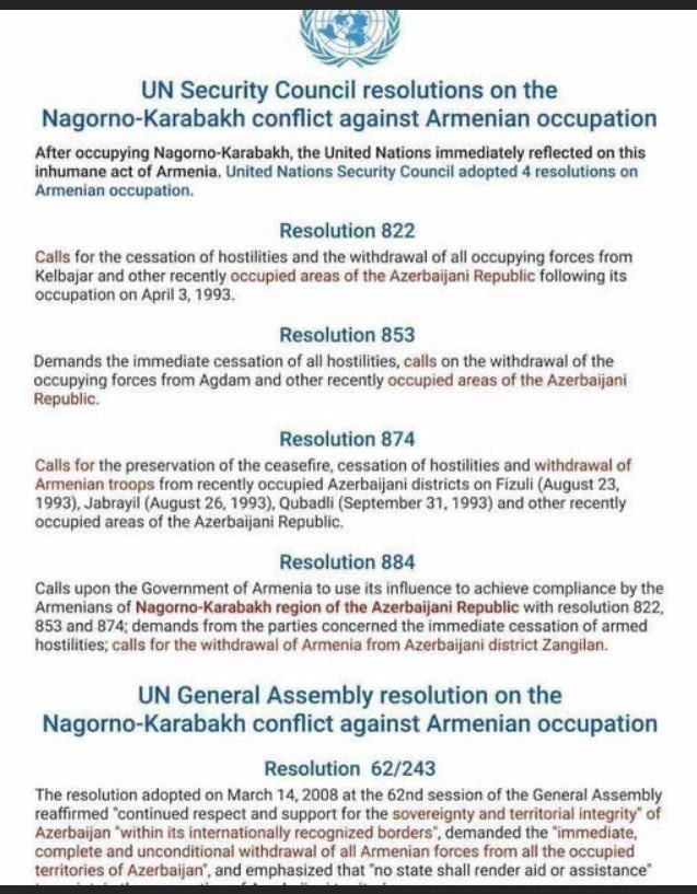 DiSeyidli's tweet photo. @IlhanMN Then you should #SupportAzerbaijan. We call on to #SanctionArmenian for #WarCrimes. #ArmeniaStateOfTerror is continuously committing terror acts against #AzerbaijaniCivilians.
In 1992-1993 #Armenia illegally occupied 20% of #AzerbaijansSovereignTerritories. #RespectUNResolutions https://t.co/9yRGZhVVAY