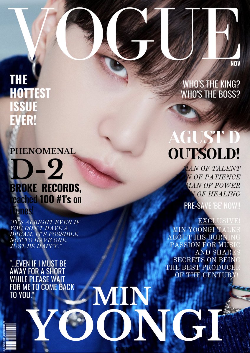 — min yoongi for vogue 💅