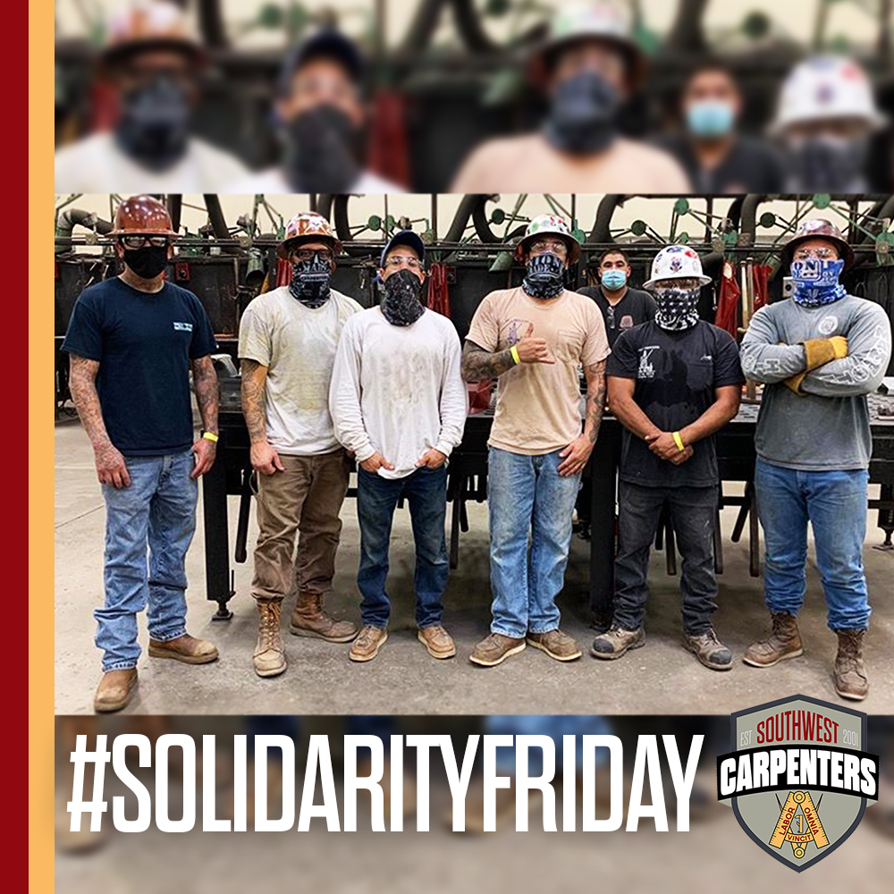 WSCarpenters's tweet photo. One Brotherhood. One Union. Happy #SolidarityFriday, Carpenters! Show us your #UnionPride.
📸: Robert Rojas, #Local562
#SWCarpenters #StrongerThanEver #UnionCarpenters #Carpenters #Solidarity #Unity #WeBuildAmerica #UnionProud #PileDrivers #LongBeach #LBC #SouthwestCarpenters https://t.co/a92TX7I0Oa