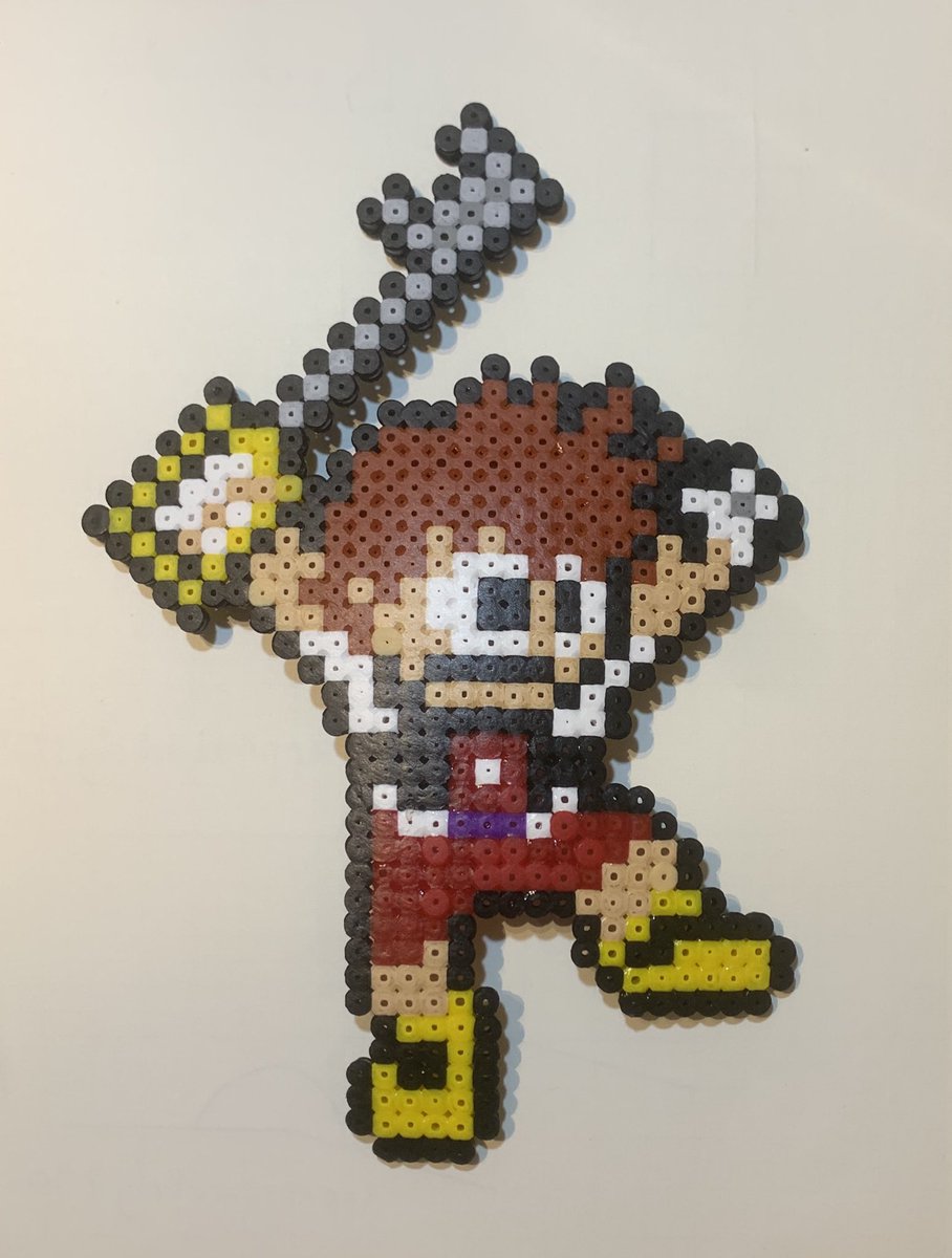 tetley75's tweet image. Sora from Kingdom Hearts #8bitheroes