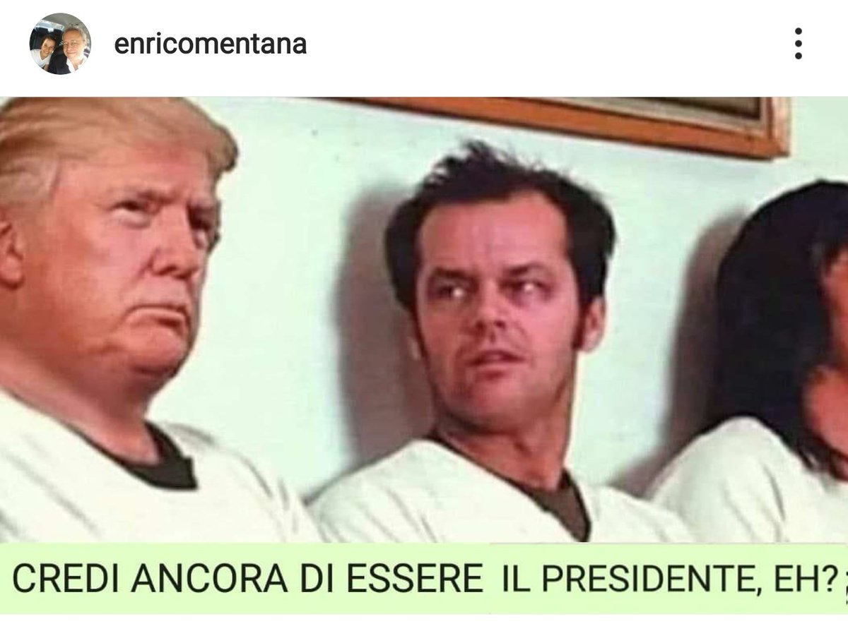 paoloroversi's tweet photo. L'ironia del direttore di @La7tv su #TrumpIsLosing #TrumpMeltdown 
Finirà davvero così? #Election2020 https://t.co/G1zJuRcktF