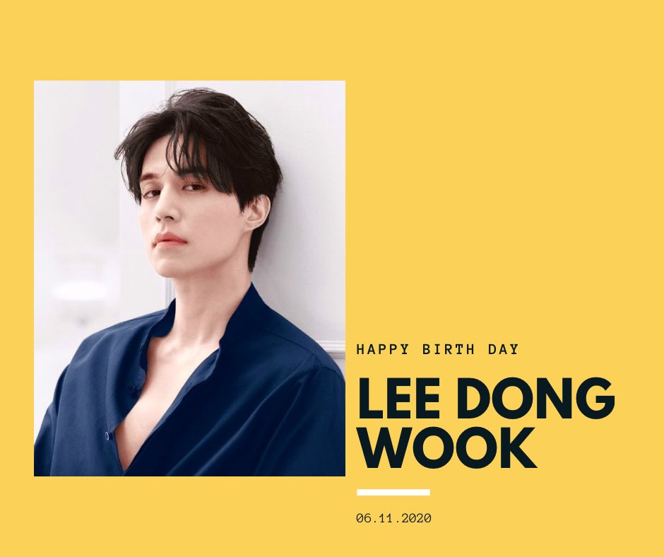 Happy birthday Lee Dong Wook sunbaenim   