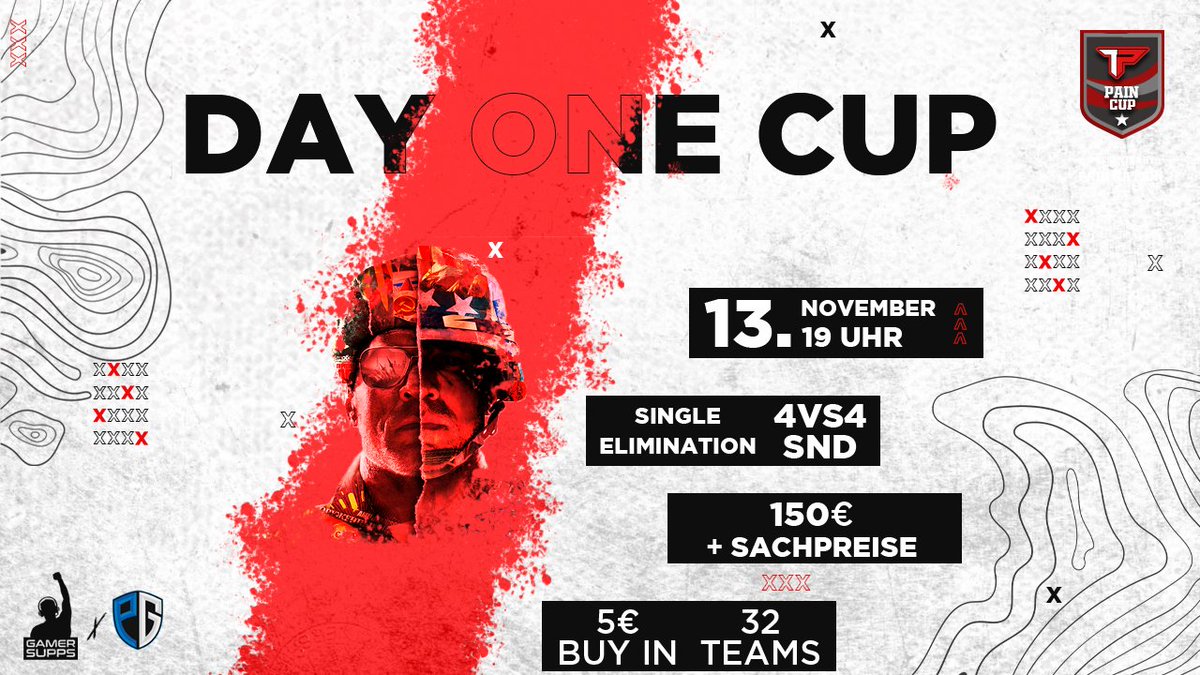 PainNationDE's tweet photo. Ihr habt Abgestimmt, wir liefern!

Wir vergrößern das Bracket hiermit offiziell auf 32 Teams!

Dadurch erhöht sich der Pricepool auf bis zu 150€!
Noch dazu konnten wir in Zusammenarbeit mit @PoliteGaming Sachpreise im Wert von 80€ von  @GAMER_SUPPS_GER für euch sichern! https://t.co/lgEEw9Vawj