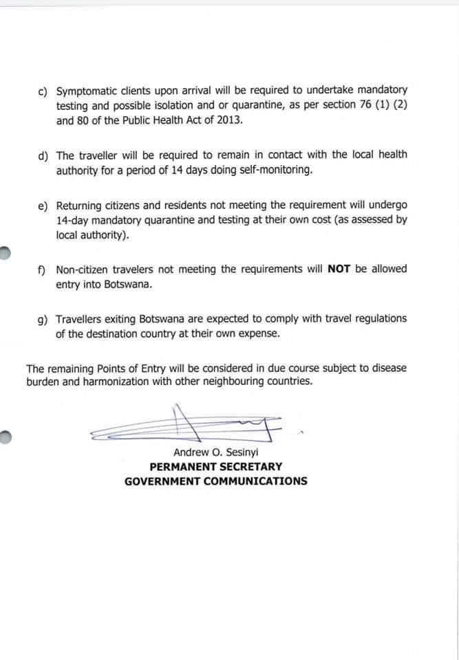 SeramePeggy's tweet photo. Kindly note that international travel restrictions have been lifted in a phased manner starting from 9th November  2020. Emphasis has been made on compliance with the health protocols for all travelers to minimise the risks of covid19 spread. #AdvancingBotswanaForward https://t.co/vu7QVEaW1S