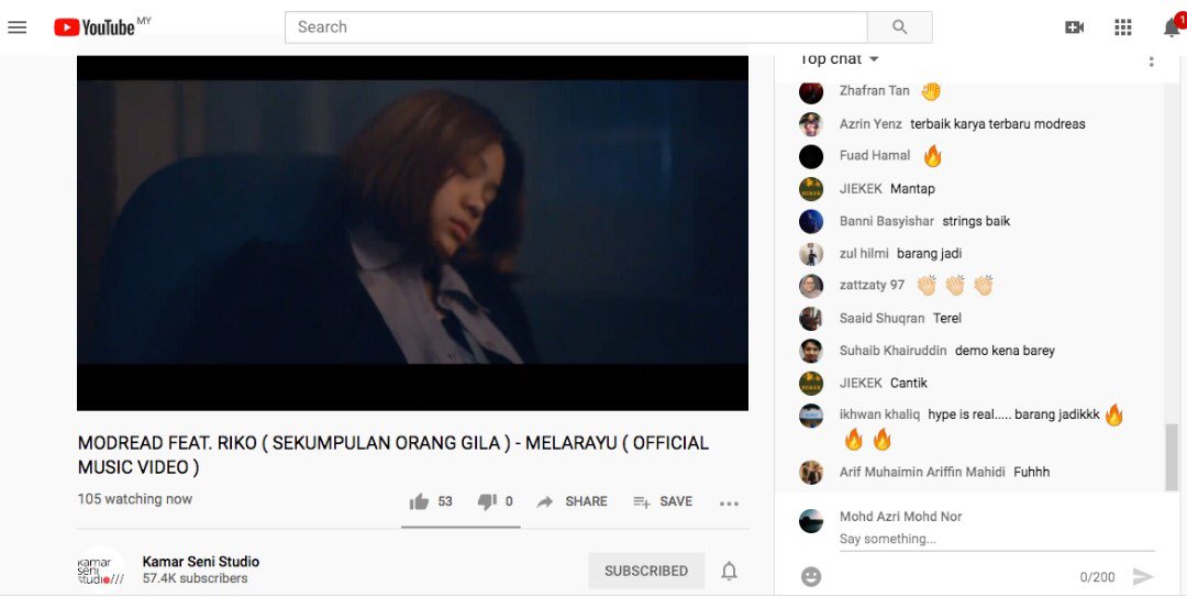 modreadband's tweet photo. Terima kasih yang layan PREMIERE MV MELARAYU FT. @Rikojordison (@weareSOG) sama-sama tadi \m/
https://t.co/eP57Fw1UVg
#MELARAYU
#comread
#3rd https://t.co/Jl9kVxg8DO