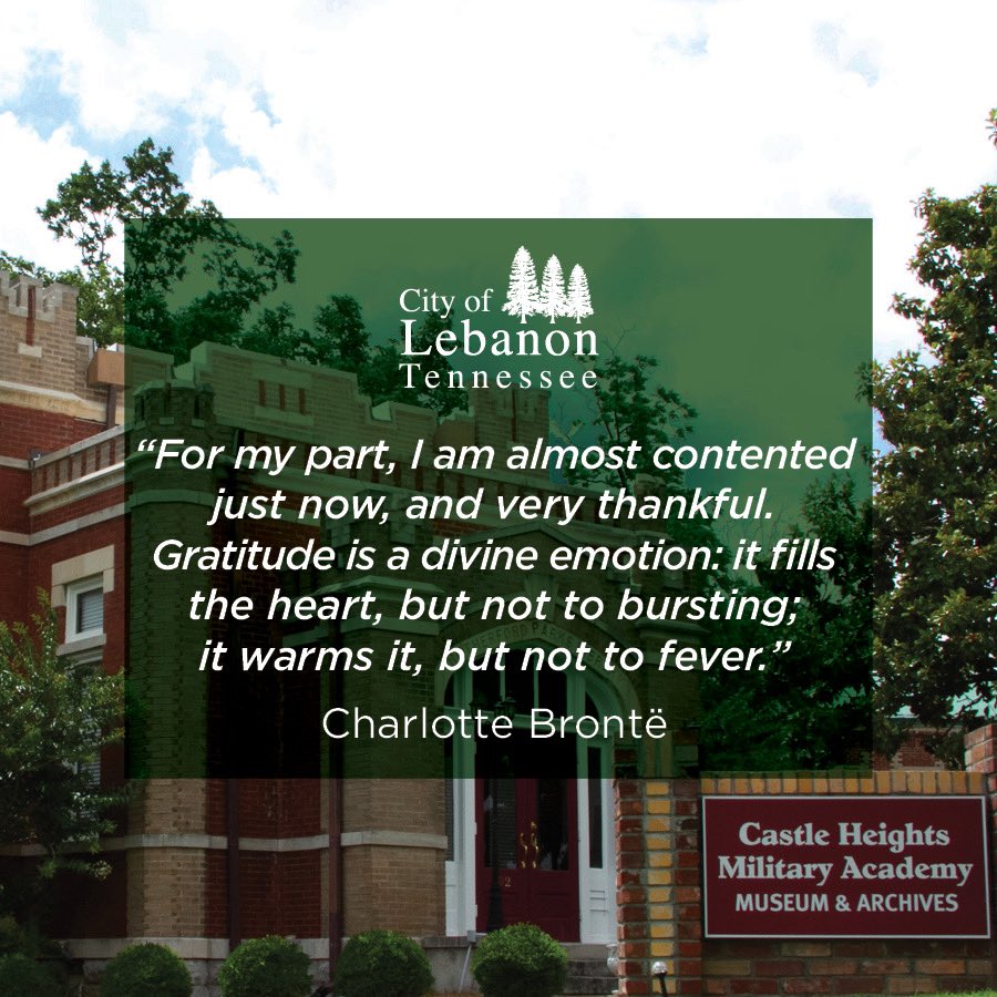 cityoflebanontn's tweet photo. For the month of November we will be sharing thoughts about thankfulness and positivity. #Thankful #ThankfulQuotes #ThinkLebanonFirst #CityOfLebanon https://t.co/9gkK1tMBqY