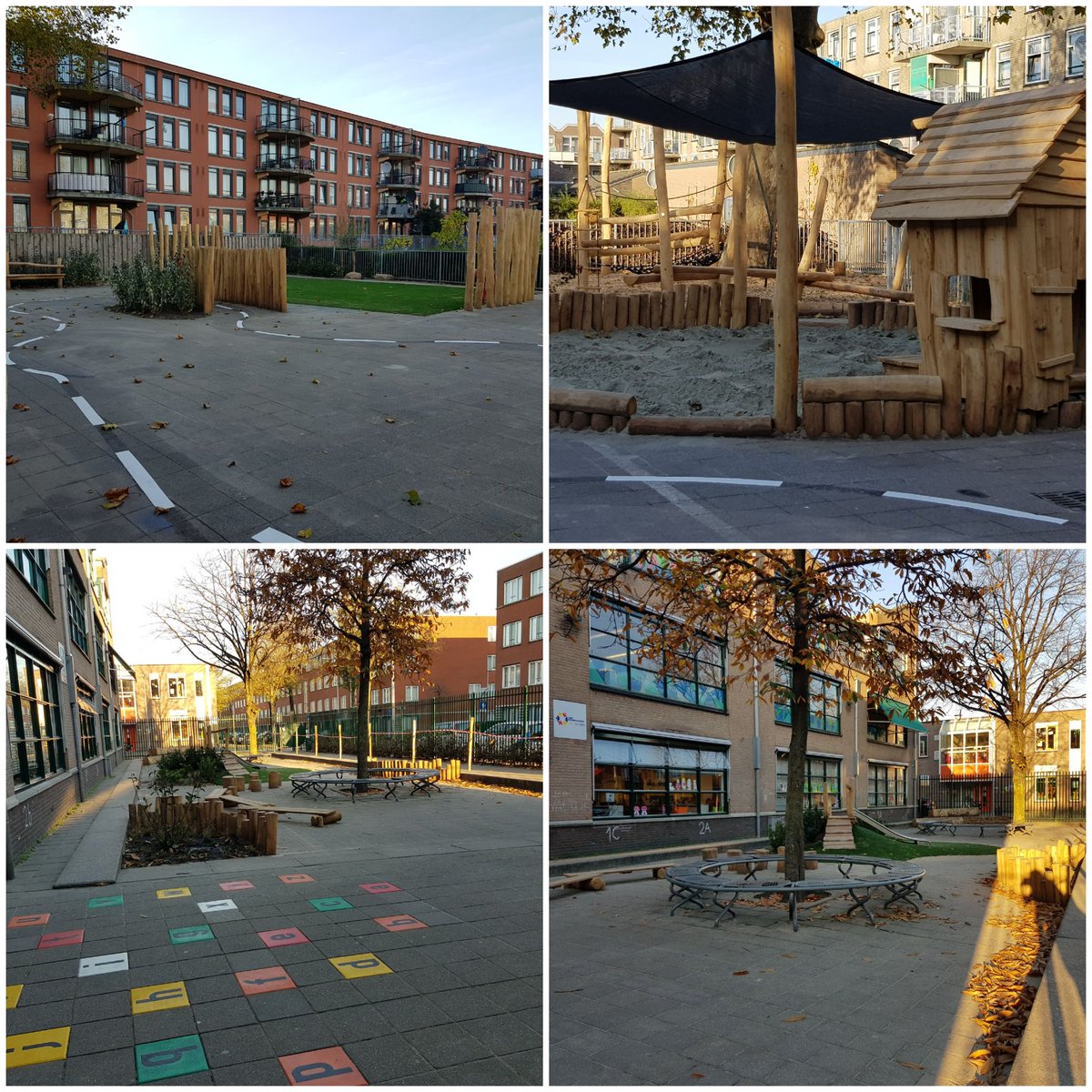 Zo blij met onze nieuwe schoolplein! Maandag kunnen de leerlingen voetballen, klimmen, zandkastelen bouwen, chillen, glijden en 
hinkelen, in het groen. Mede mogelijk gemaakt door #hoveniervdheijden #fonds1818 #delfland.
.