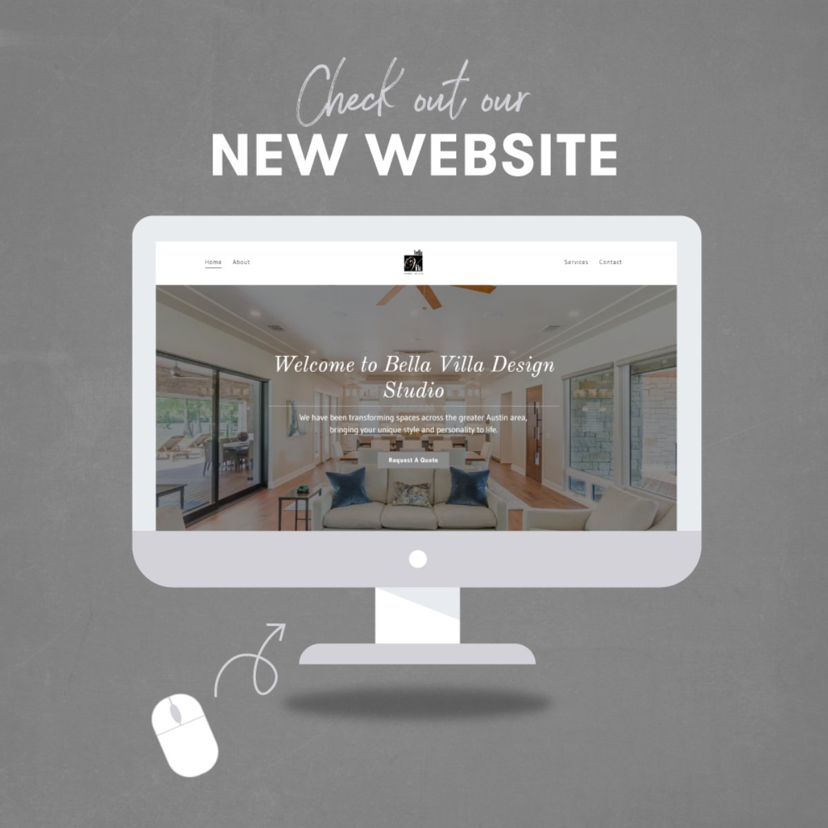Our new website is live! To learn more about our services, visit bellavillads.com #interiordesign #interiordesignatx #atx #austin #austintx #austintexas #bellavillads #bellavilladesignstudio #bellavilla #austindesign #atxinteriordesign #austininteriordesign