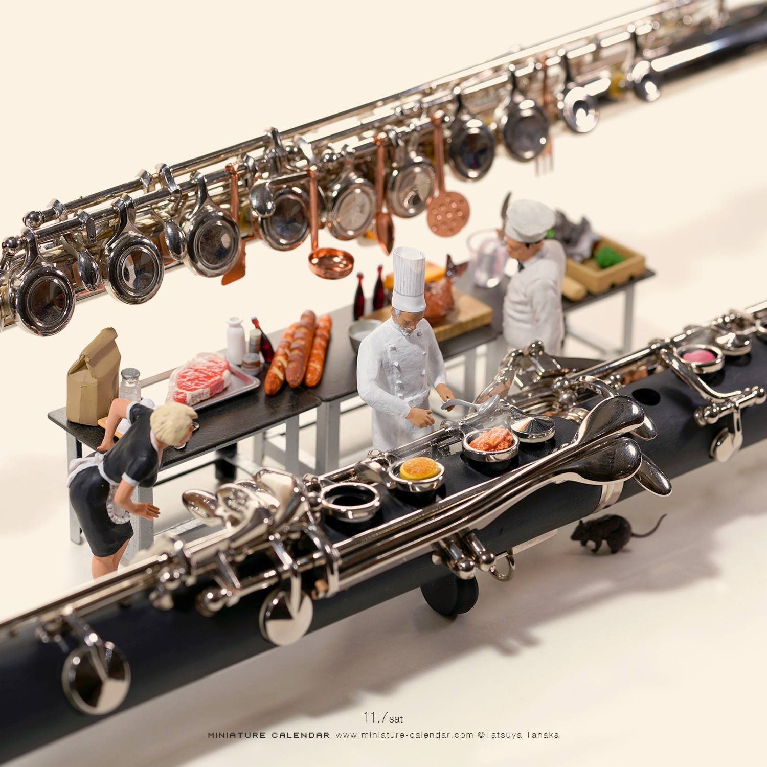 Tatsuya Tanaka 田中達也 楽器で奏でる食のハーモニー クラリネット フルート T Co Hbb9qw3k2i Twitter